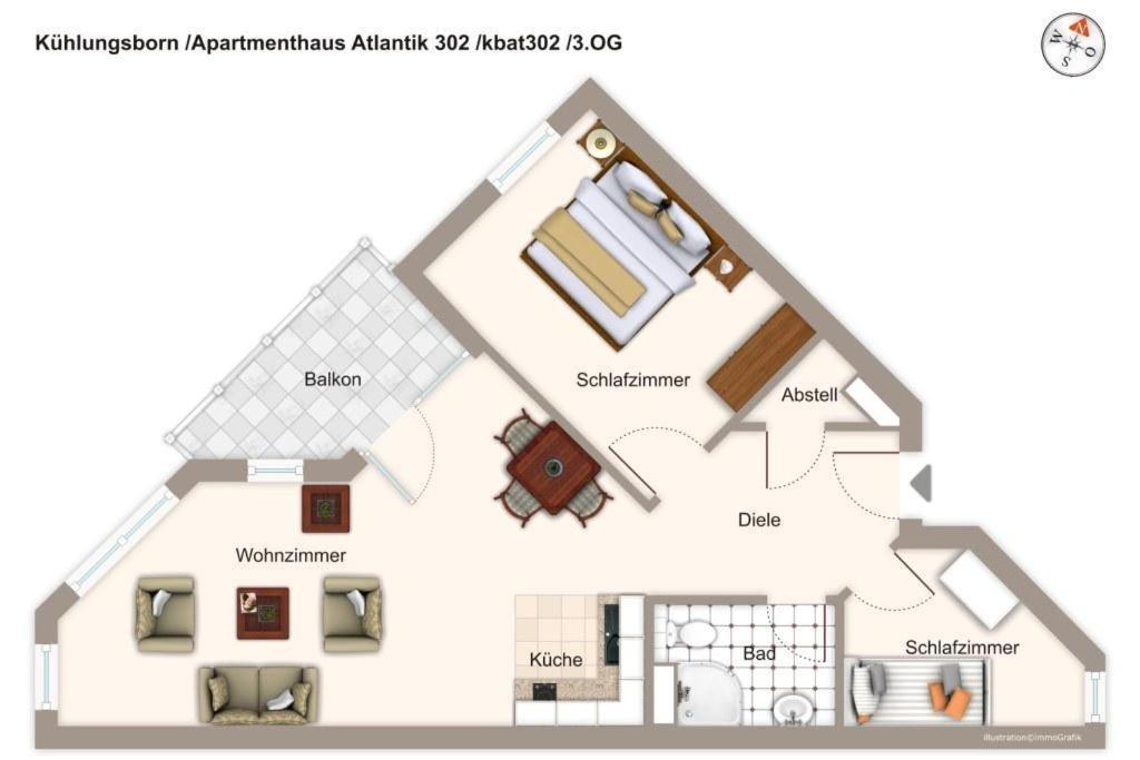 Apartmenthaus Atlantik Apartmenthaus Atlantik 302 Kühlungsborn Dış mekan fotoğraf